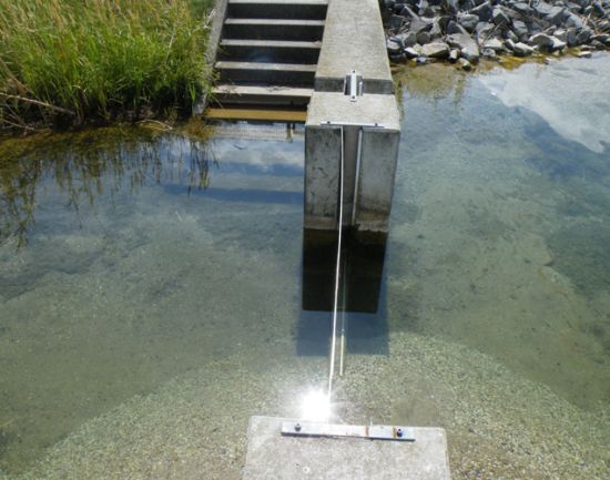 Auslaufbauwerk Werbeliner See mit Fischöffnung, Hauptüberlauf 