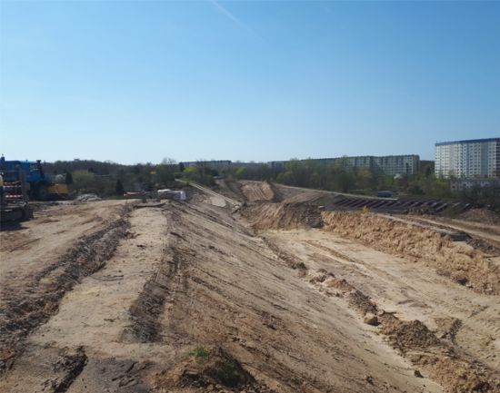 Bauarbeiten an der Ortsumfahrung