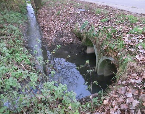 verschlammte Rohrduchlässe